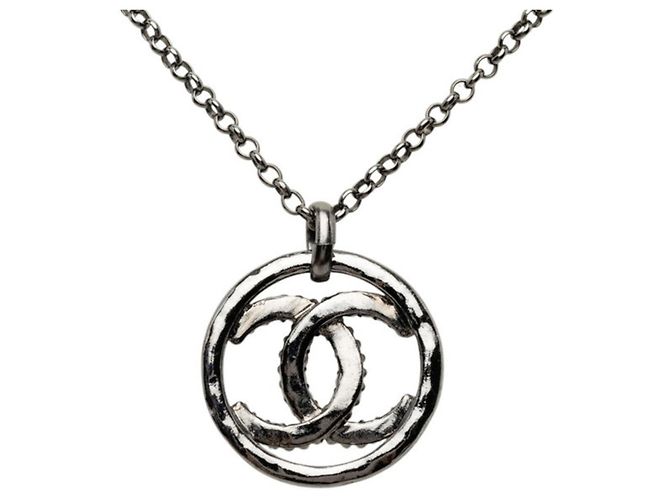 Chanel Coco Mark Anhänger-Halskette Schwarz - Ansicht 2