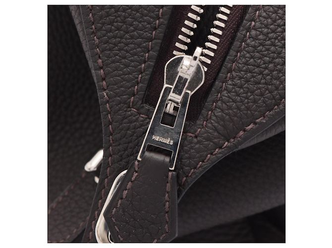 Hermès Borsa Boston Hermes HERMES Wallago 35 Marrone - vista 6