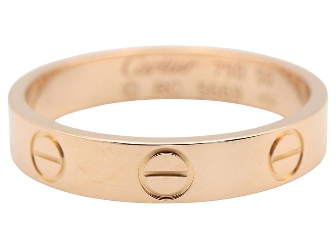 Anello Mini Love Cartier in oro rosa 18K D'oro - vista 3