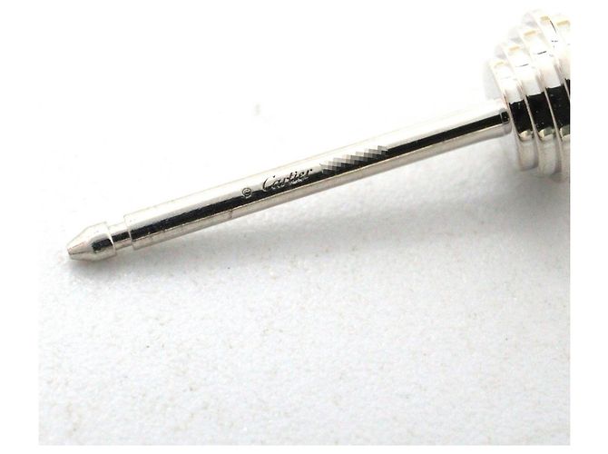 Orecchini a lobo Cartier d'Amour in oro bianco 18K e diamante D'oro - vista 5