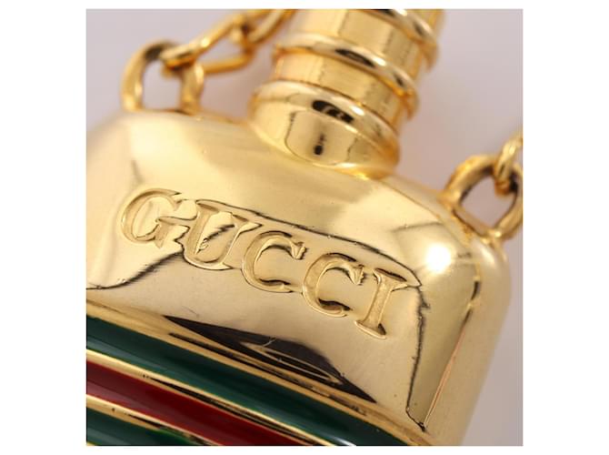 Collana lunga Gucci con flacone di profumo Rosso D'oro Verde - vista 4