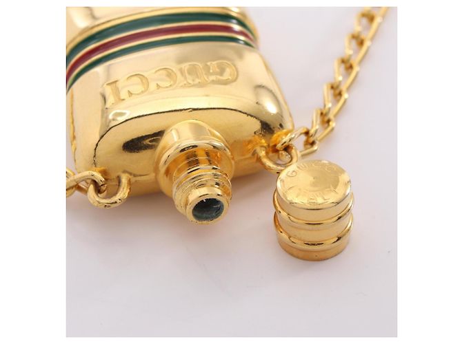 Collana lunga Gucci con flacone di profumo Rosso D'oro Verde - vista 6