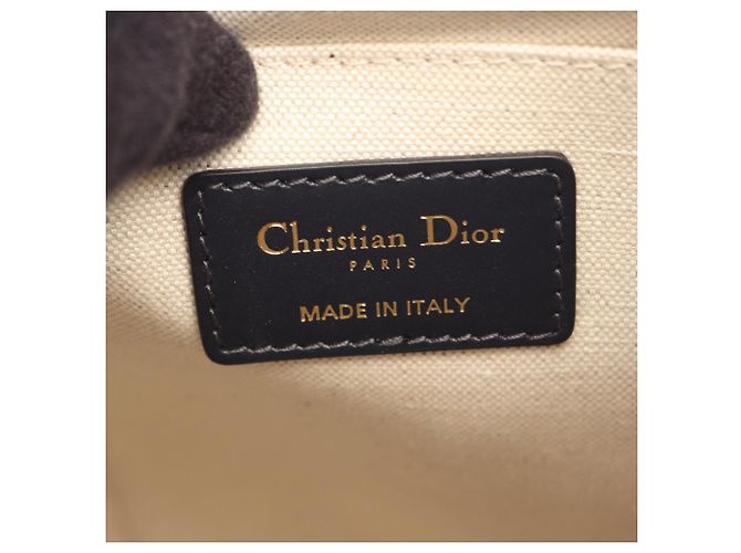 Zaino/borsa piccola Christian Dior Oblique Beige Blu navy - vista 4