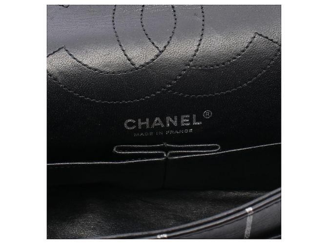 Borsa a tracolla Chanel 2.55 Matelassé Mademoiselle Nero - vista 4