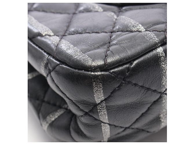 Borsa a tracolla Chanel 2.55 Matelassé Mademoiselle Nero - vista 7