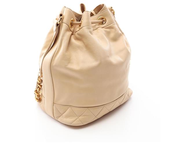 Borsa a sacchetto Chanel Coco Charm Beige - vista 2