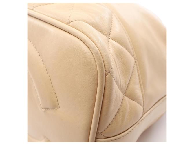 Borsa a sacchetto Chanel Coco Charm Beige - vista 6