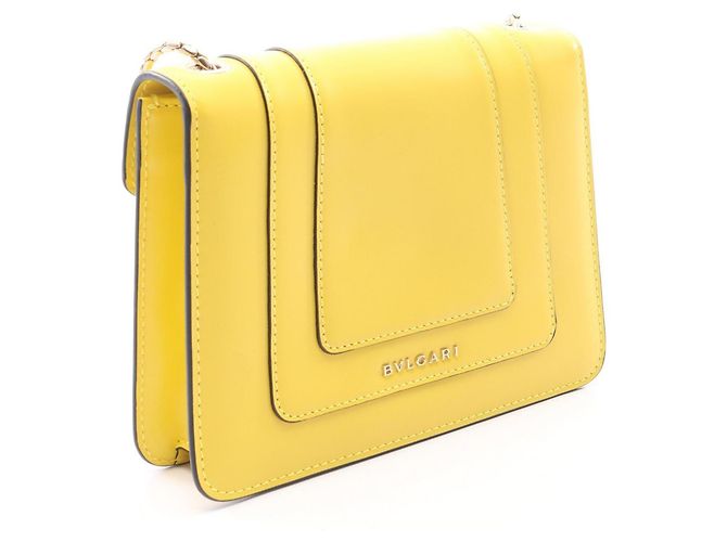Borsa a tracolla Bulgari Serpenti Forever Giallo - vista 2