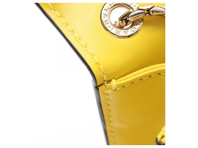 Borsa a tracolla Bulgari Serpenti Forever Giallo - vista 5