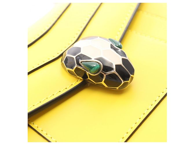 Borsa a tracolla Bulgari Serpenti Forever Giallo - vista 7
