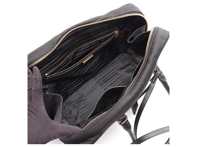 Saffiano Borsa a mano 2-Way Prada Re-Edition 1978 Medium Nero - vista 3