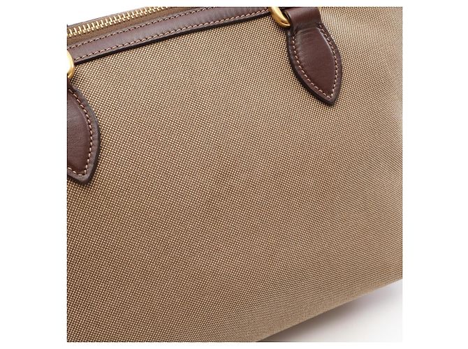 Borsa a mano 2-Way Prada LOGO JACQUARD Marrone Beige - vista 6