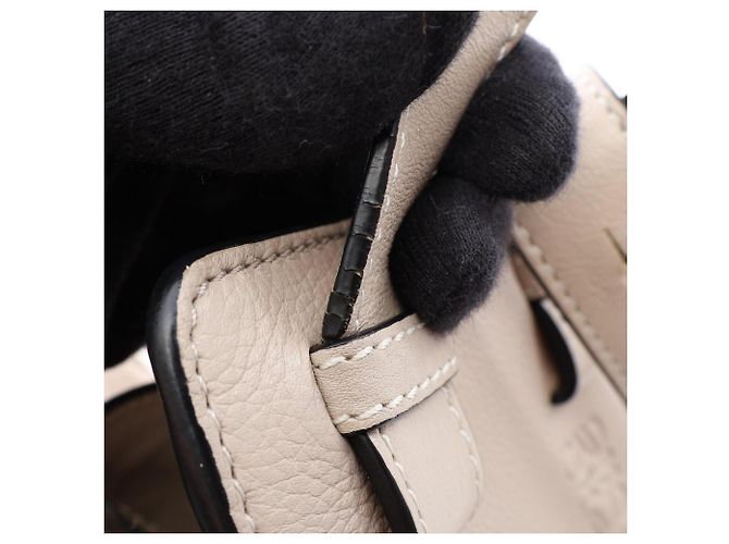 Borsa Loewe Hammock - Borsa a mano in pelle Medium Beige - vista 12