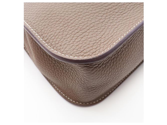 Hermès Borsa a mano Hermes HERMES Arzan 25 Marrone Taupe - vista 7