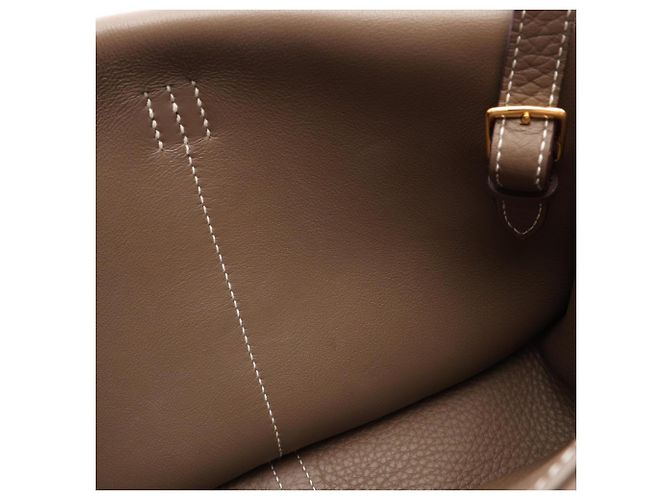 Hermès Borsa a mano Hermes HERMES Arzan 25 Marrone Taupe - vista 8