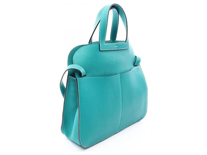 Hermès Borsa a mano 2-Way Hermes HERMES Arzan 31 Blu Verde - vista 2