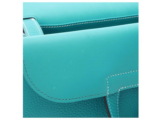 Hermès Borsa a mano 2-Way Hermes HERMES Arzan 31 Blu Verde - vista 7
