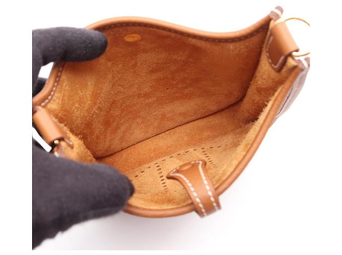 Hermès Borsa a tracolla Hermes Evelyne Amazon TPM Marrone - vista 3