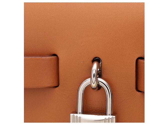 Hermès Hermes Herbag Zip PM 2-Way Handtasche Braun Gelb - Ansicht 11