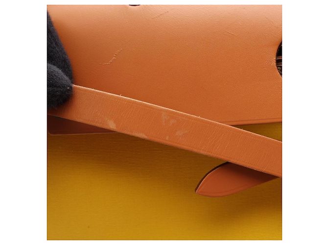 Hermès Hermes Herbag Zip PM 2-Way Handtasche Braun Gelb - Ansicht 6