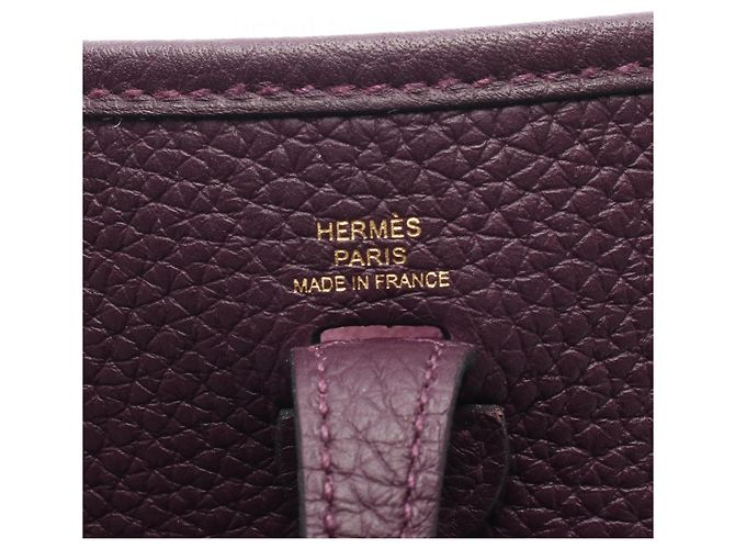 Hermès Borsa a tracolla Hermes Evelyne TPM Porpora - vista 4