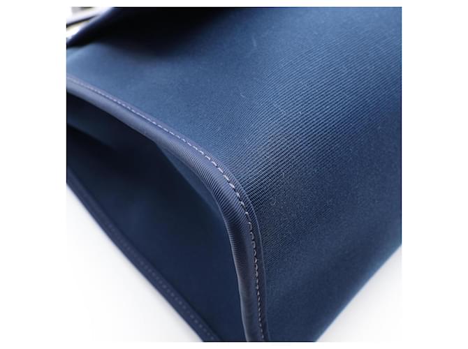 Hermès Borsa Hermes Herbag Zip PM Nero Blu navy - vista 9