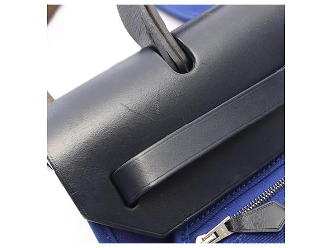 Hermès Borsa Hermes Herbag Zip PM Blu Blu navy - vista 14
