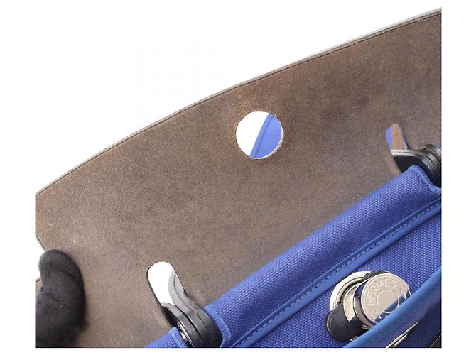 Hermès Borsa Hermes Herbag Zip PM Blu Blu navy - vista 9
