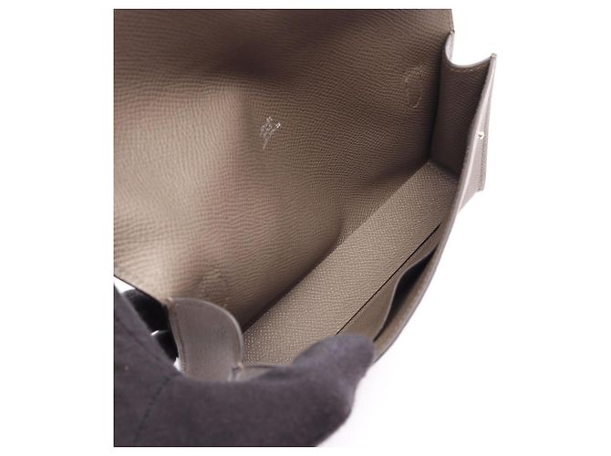 Hermès Borsa a tracolla Hermes Snap Tougo Etoupe Beige - vista 3