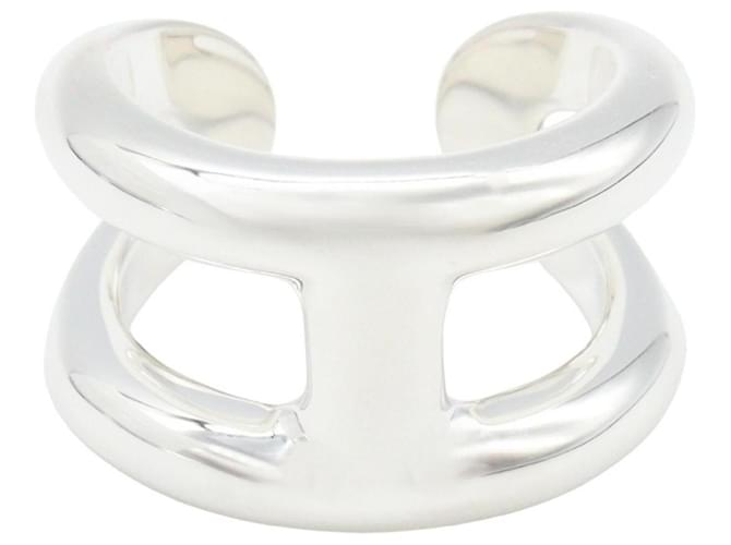Ring Anello Hermès Osmos PM in argento - vista 2