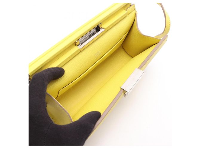 Hermès Borsa a tracolla Hermes Click H 21 Lime D'oro Giallo - vista 3