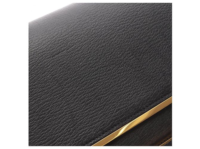 Hermès Borsa a tracolla Hermes Geta in pelle Chevre nera Nero - vista 10