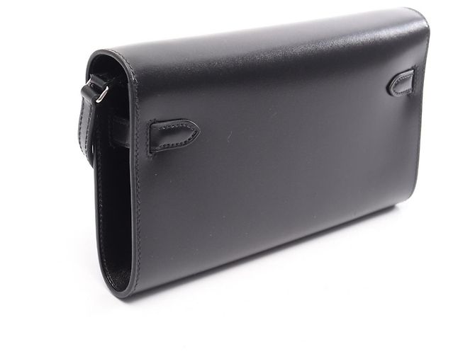 Hermès Borsa a tracolla Hermes Kelly Long To Go Nero - vista 2