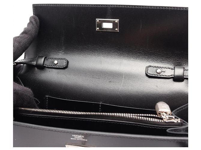Hermès Borsa a tracolla Hermes Kelly Long To Go Nero - vista 6