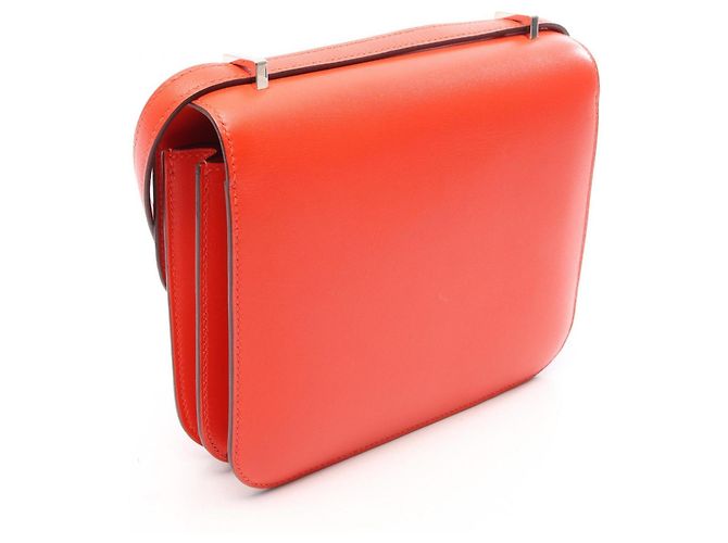 Hermès Borsa a tracolla Hermes Constance 3 Mini Rouge Pivoine Rosso - vista 2