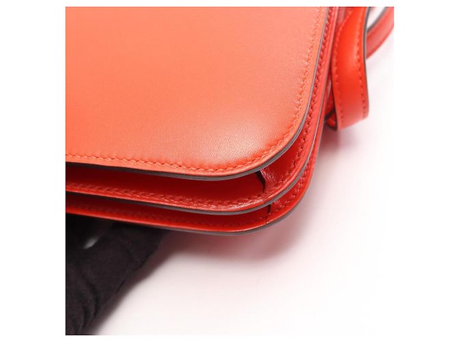 Hermès Borsa a tracolla Hermes Constance 3 Mini Rouge Pivoine Rosso - vista 7