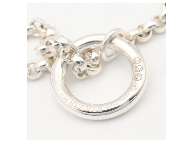 Hermès Collana Hermes Chaine d'Ancre Area II Twist GM Argento - vista 3