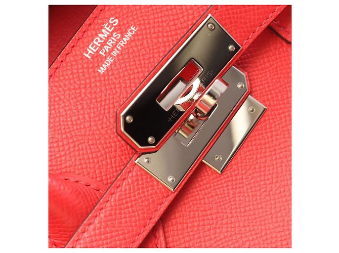 Hermès Borsa Hermes Birkin 35 in rosso Bougainvillier - vista 12