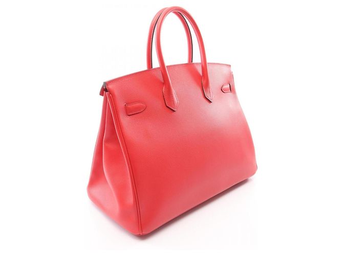 Hermès Borsa Hermes Birkin 35 in rosso Bougainvillier - vista 2