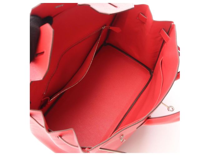 Hermès Borsa Hermes Birkin 35 in rosso Bougainvillier - vista 3