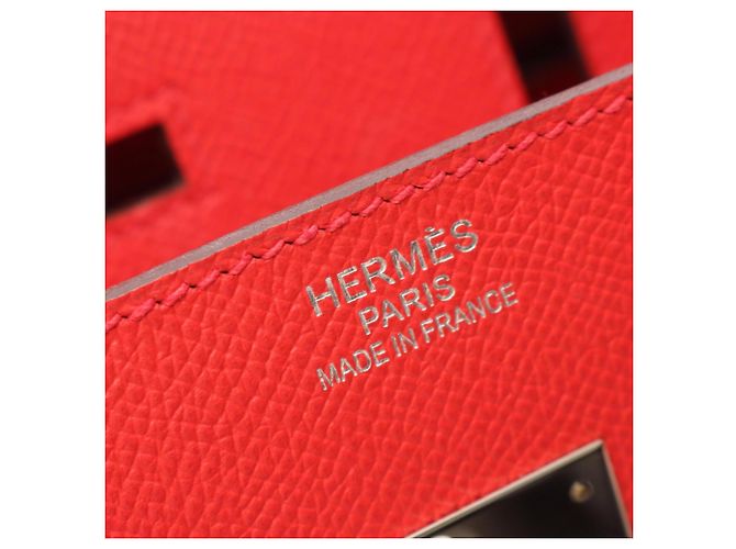 Hermès Borsa Hermes Birkin 35 in rosso Bougainvillier - vista 4