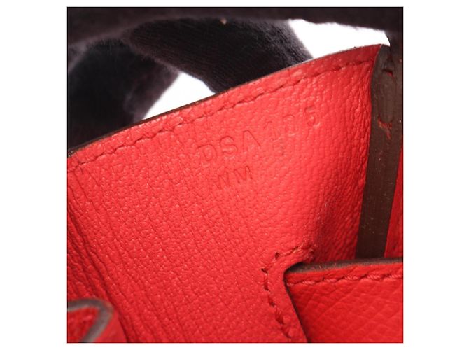 Hermès Borsa Hermes Birkin 35 in rosso Bougainvillier - vista 5