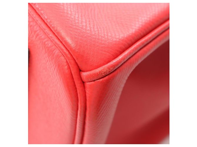 Hermès Borsa Hermes Birkin 35 in rosso Bougainvillier - vista 7