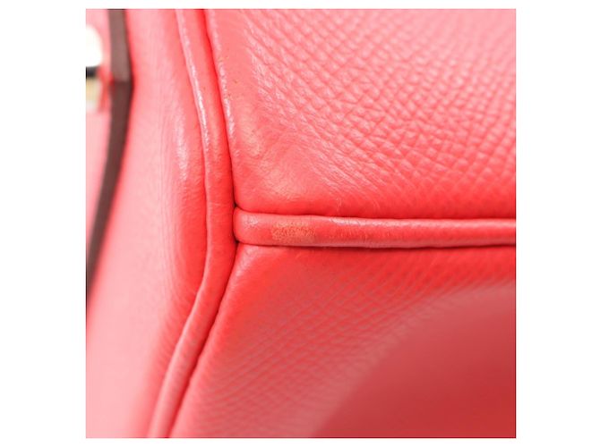 Hermès Borsa Hermes Birkin 35 in rosso Bougainvillier - vista 8