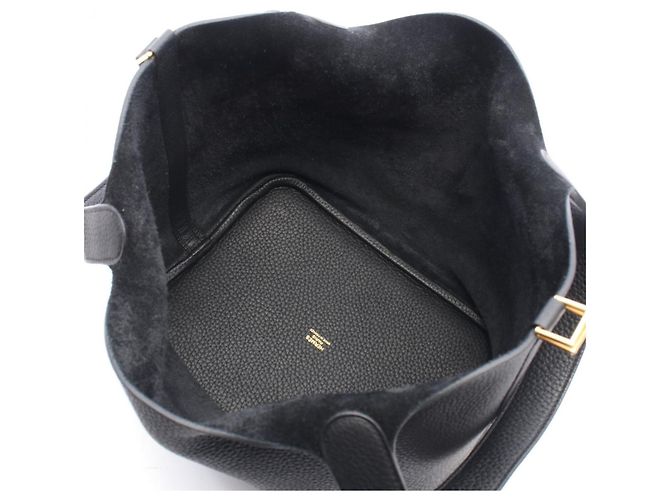 Hermès Borsa Hermes Picotin Lock MM Nero - vista 3