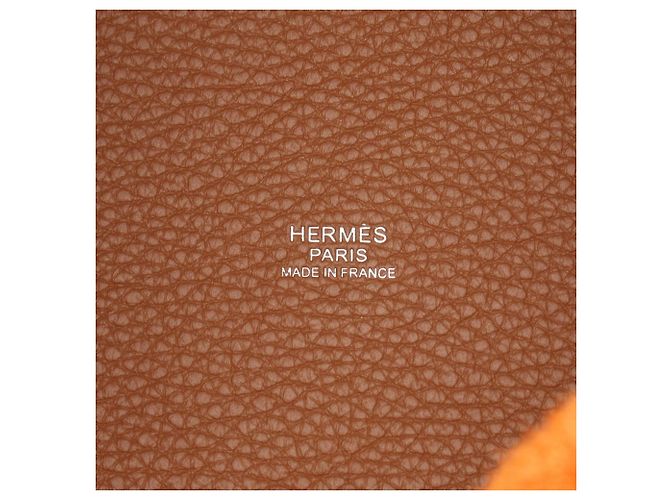 Hermès Borsa Hermes Picotin Lock PM Casaque Marrone Arancione Bordò - vista 4