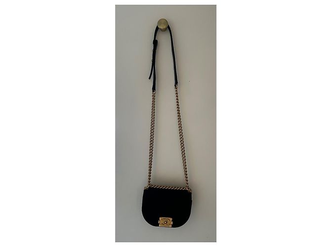 Boy Borsa a tracolla Chanel in velluto nero - vista 11