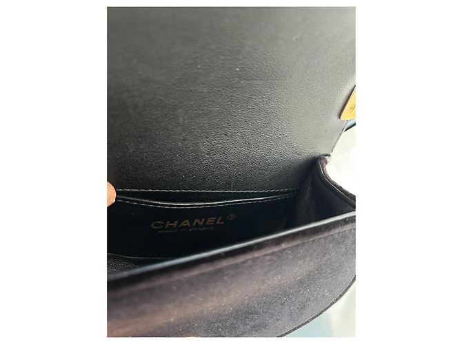 Boy Borsa a tracolla Chanel in velluto nero - vista 9