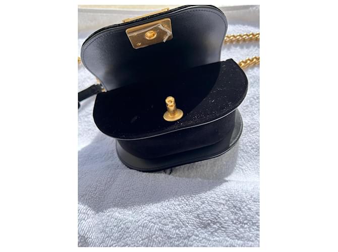 Boy Borsa a tracolla Chanel in velluto nero - vista 4