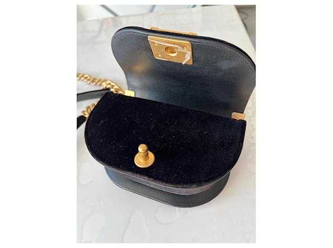 Boy Borsa a tracolla Chanel in velluto nero - vista 6